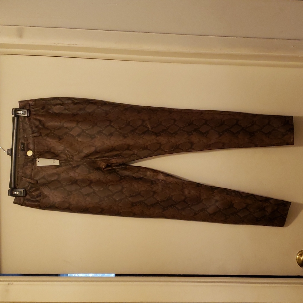 River Island faux leather pant size 8